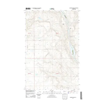 2014 Map of Sanderson Creek, 2014 Print