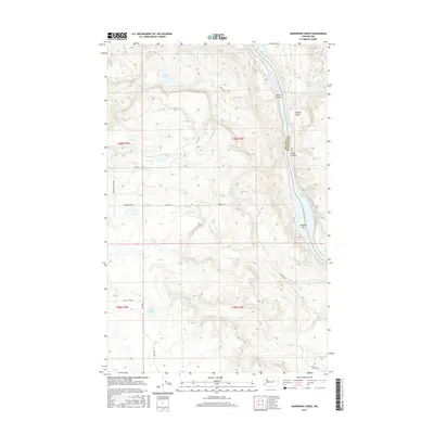 2017 Map of Sanderson Creek, 2017 Print
