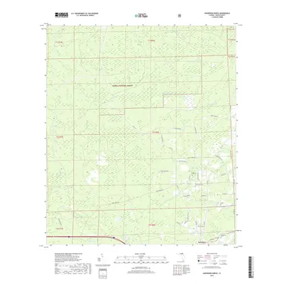 2018 Map of Sanderson North, 2018 Print