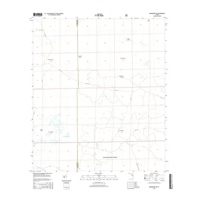 2015 Map of Sanderson NW, 2015 Print
