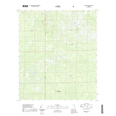 2021 Map of Sanderson NW, 2021 Print