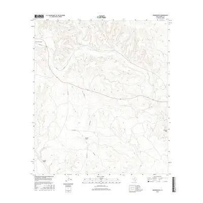 2016 Map of Sanderson SE, 2016 Print