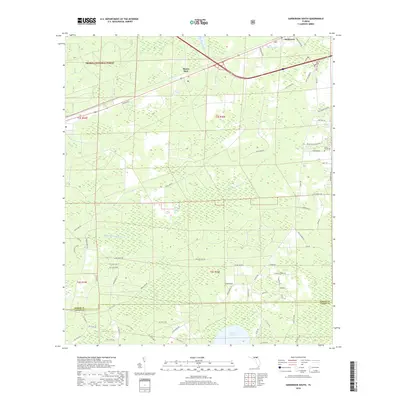 2018 Map of Sanderson South, 2018 Print