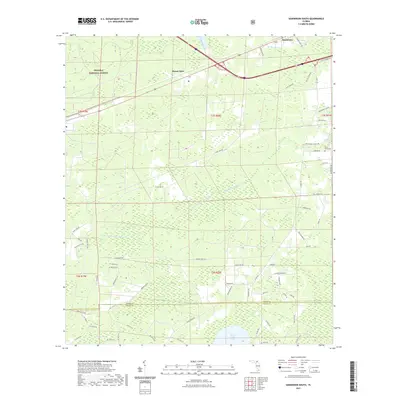 2021 Map of Sanderson South, 2021 Print