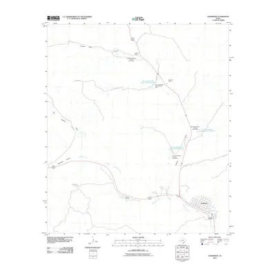 2010 Map of Sanderson, 2010 Print