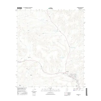 2016 Map of Sanderson, 2016 Print