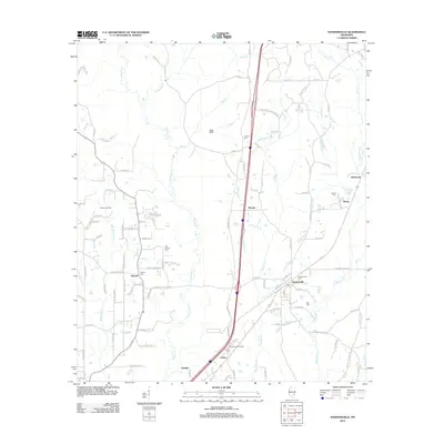 2012 Map of Sandersville, 2012 Print