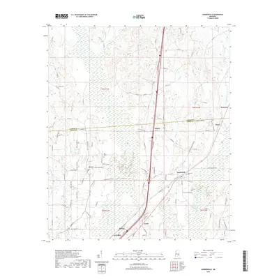 2018 Map of Sandersville, 2018 Print