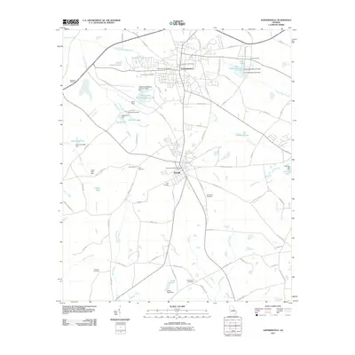 2011 Map of Sandersville, 2011 Print