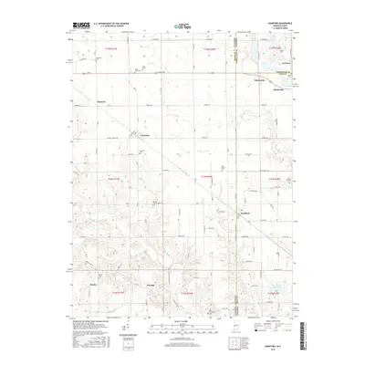 2016 Map of Sandford, 2016 Print