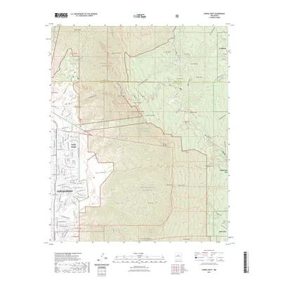 2023 Map of Sandia Crest, 2023 Print
