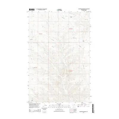 2014 Map of Sandpiper Reservoir, 2014 Print