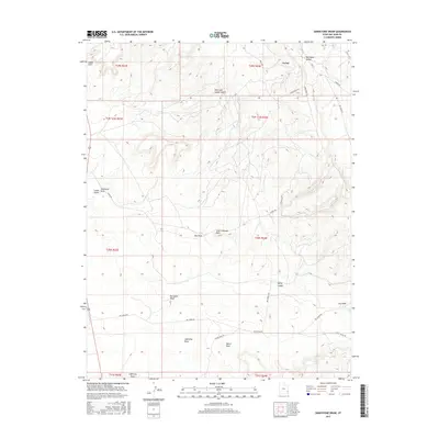 2017 Map of Sandstone Draw, 2017 Print