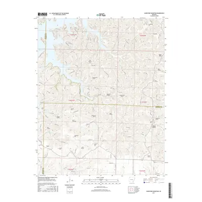 2017 Map of Sandstone Mountain, 2017 Print