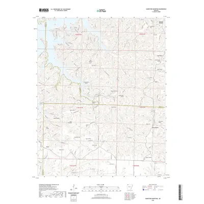 2020 Map of Sandstone Mountain, 2020 Print