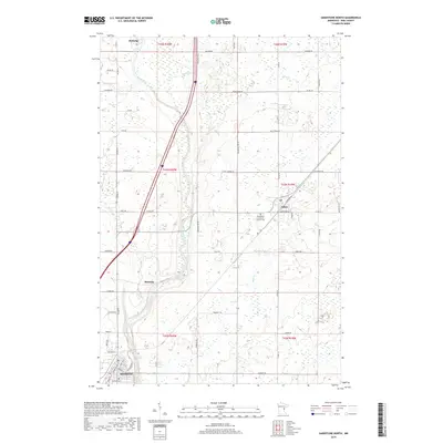 2019 Map of Sandstone North, 2019 Print