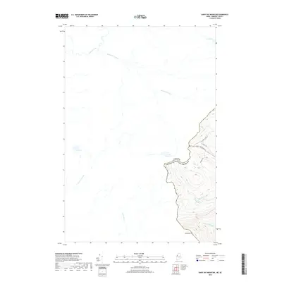 2018 Map of Sandy Bay Mountain, 2018 Print