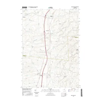 2016 Map of Sandy Creek, 2016 Print