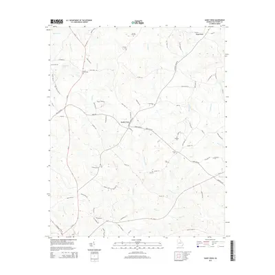 2014 Map of Sandy Cross, 2014 Print