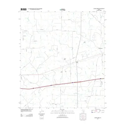 2013 Map of Sandy Fork, 2013 Print