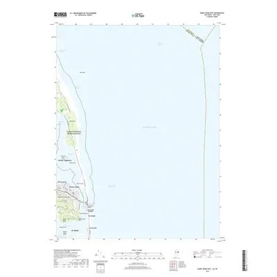 2019 Map of Sandy Hook East, 2019 Print
