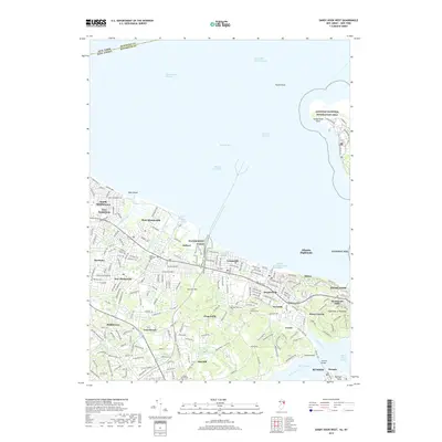2019 Map of Sandy Hook West, 2019 Print