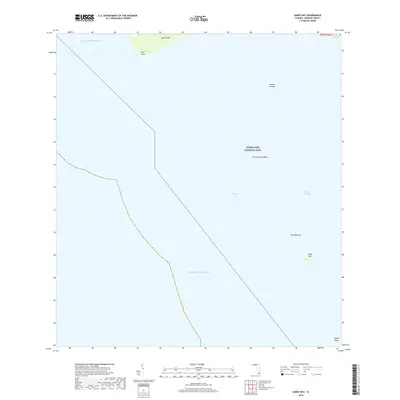 2018 Map of Sandy Key, 2018 Print