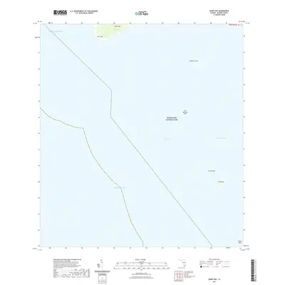 2021 Map of Sandy Key, 2021 Print