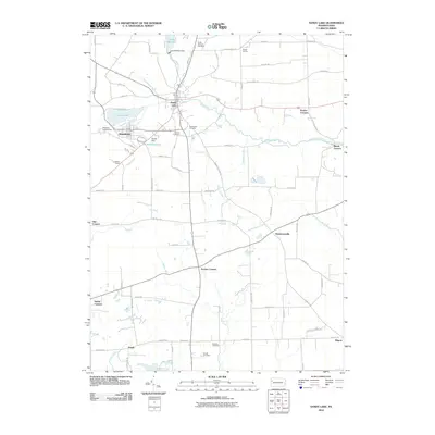 2010 Map of Sandy Lake, 2010 Print