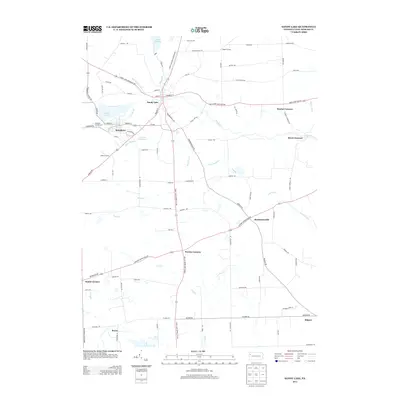 2013 Map of Sandy Lake, 2013 Print