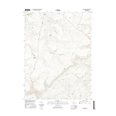 2016 Map of Sandy Ridge, 2016 Print