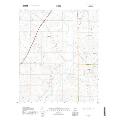 2018 Map of Sandy Ridge, 2018 Print