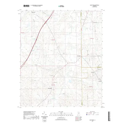 2020 Map of Sandy Ridge, 2020 Print