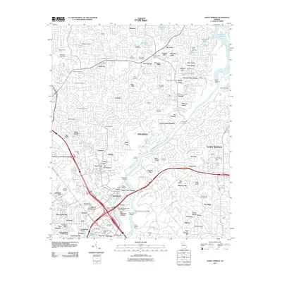 2011 Map of Sandy Springs, 2011 Print