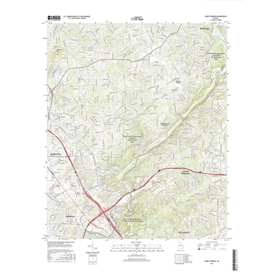 2017 Map of Sandy Springs, 2017 Print