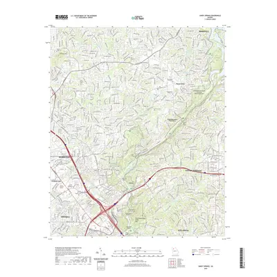 2020 Map of Sandy Springs, 2020 Print
