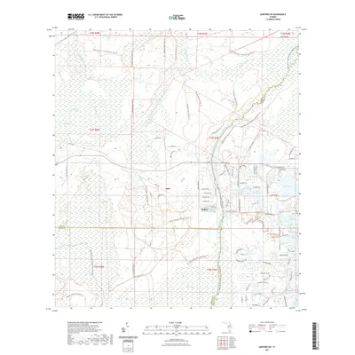 2021 Map of Sanford SW, 2021 Print