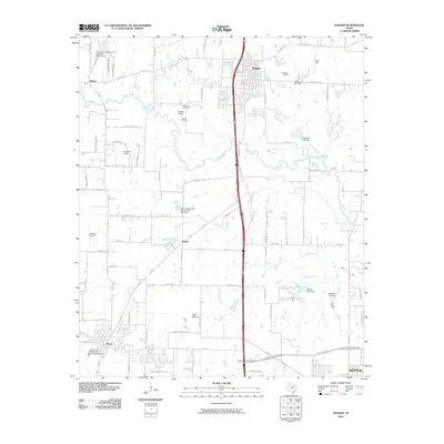 2010 Map of Sanger, 2010 Print