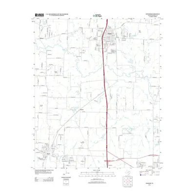 2013 Map of Sanger, 2013 Print