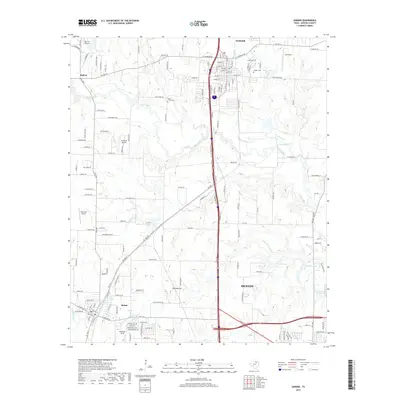 2019 Map of Sanger, 2019 Print