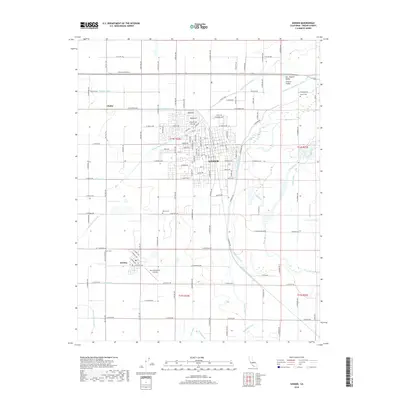 2018 Map of Sanger, 2018 Print