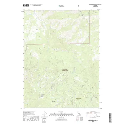 2018 Map of Sanhedrin Mountain, 2018 Print