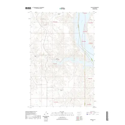 2020 Map of Sanish SW, 2020 Print