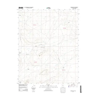 2013 Map of Sanostee East, 2013 Print