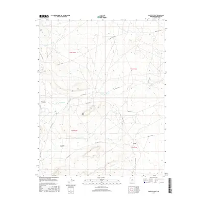 2017 Map of Sanostee East, 2017 Print