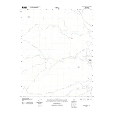 2010 Map of Sanostee West, 2010 Print