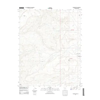 2013 Map of Sanostee West, 2013 Print