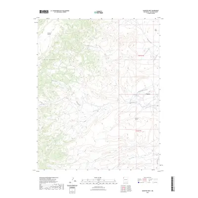 2023 Map of Sanostee West, 2023 Print