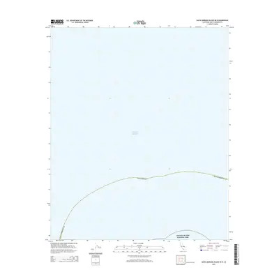 2015 Map of Santa Barbara Island OE N, 2015 Print
