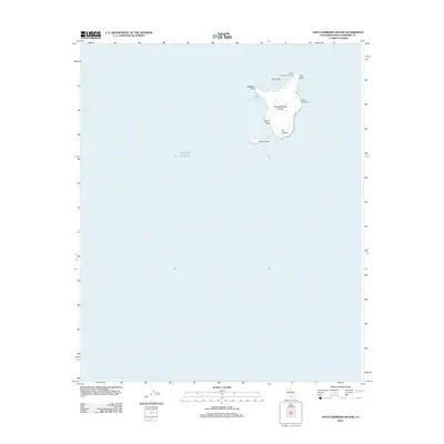 2012 Map of Santa Barbara Island, 2012 Print